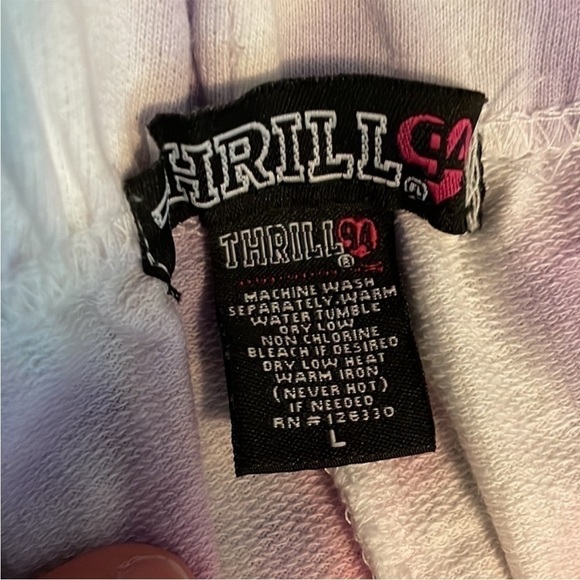 Trill 94 size large vibrate color tie dye elastic waist band jogger with pockets - Picture 3 of 3